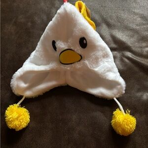 Charming White and Yellow Duck Hat and gloves 🧤 for Kids